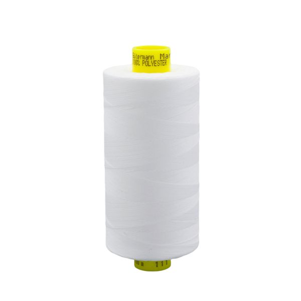 Нитка особо тонкая Gutermann Mara №150 (150/2), 1000 м, 4/713953, цв. 111 айвори, 1 катушка