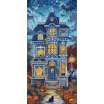 Набор для вышивания нитками LetiStitch L9945, Поместье-призрак 19х39см