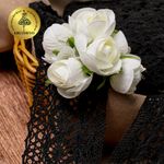 Кружево вязаное (тесьма) 50 мм / 10м, 6368 цв.03 черный, Kruzhevo