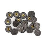 Часть кнопки Альфа (S-образная) ⌀17 мм (A-часть), 5/17 мм. чер.никель Печать, 20 шт