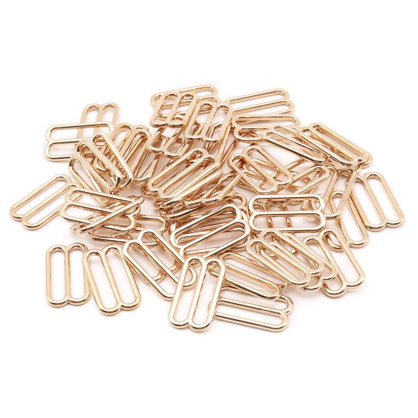 Рамки-регуляторы для бюстгальтера металл 20.0 мм, золото 02, ГМХ3435, 50 шт