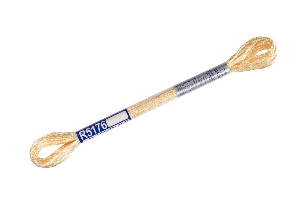 Мулине Gamma вискоза 100%, цв.R5176 желтый, 12 мотков по 8 метров