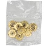 Кнопка пришивная металл ⌀24.0 мм, золото, нержавеющий металл, 4 шт, BIG