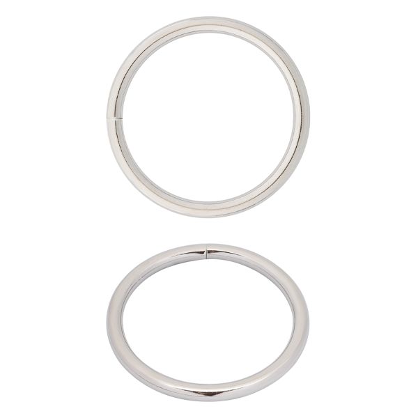 Кольцо разъемное металл in ⌀50 мм (60 мм внешн.), никель, 50 шт
