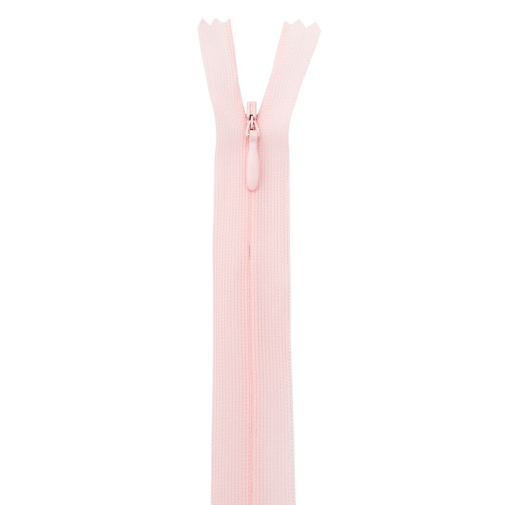 Молния потайная (скрытая) Т3 (3 мм) 1 зам., н/раз., 50 см, неж.роз. 31303 / 50, 10 шт
