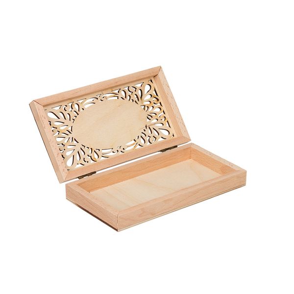 Заготовка деревянная Купюрница, бук, 19х10х3 см, с резной крышкой, ВД-749 Mr.Carving