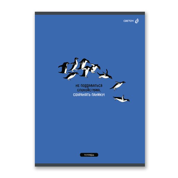 Тетрадь ученическая общая, A4 96 л. на скобе 65 г/м², белизна 100 %, 6 шт, клетка, 01354 Тонкий юмор, Светоч Т156
