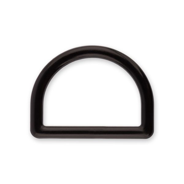 Полукольцо пластик 25 мм, 100 шт, черный, Gamma DRD001