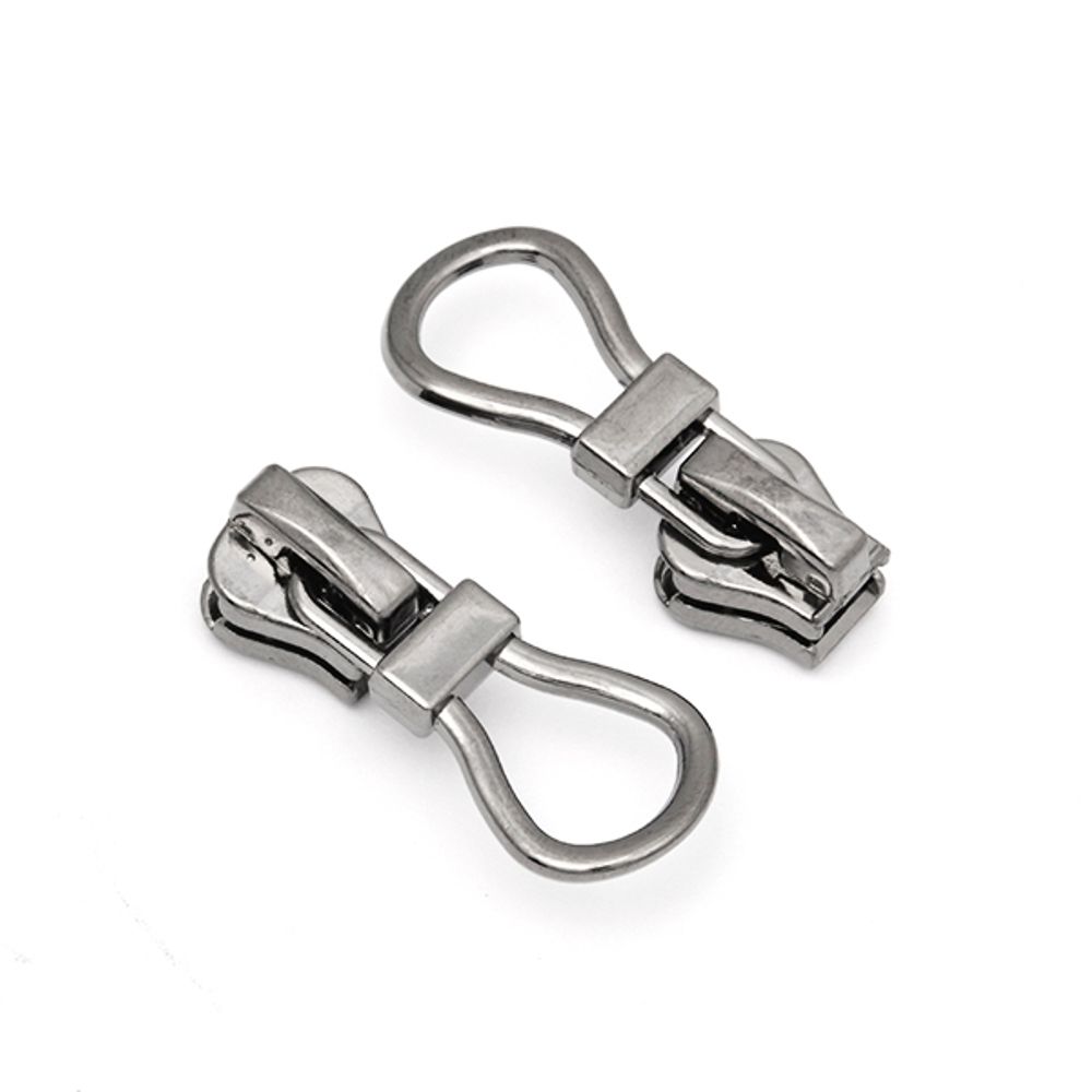 Слайдер (замок) для молнии трактор Т5 (5 мм), автомат, F14 цв.2 черный никель уп.100 шт, Mzipp Слайдер (замок) для молнии трактор Т5 (5 мм), автомат, F14 цв.2 черный никель уп.100 шт, Mzipp