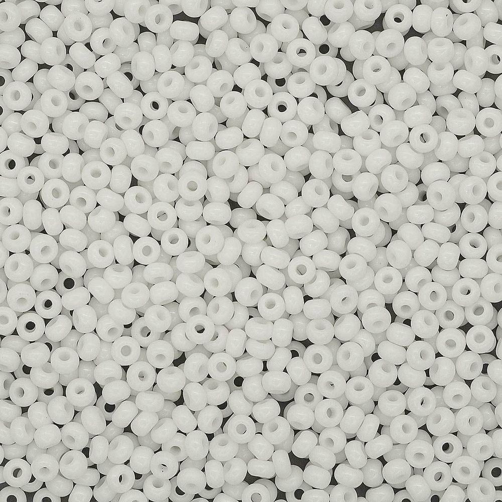 Бисер Preciosa 10/0 (2.3 мм), 100 г (5х20 г), непрозрачный, цв. 03050