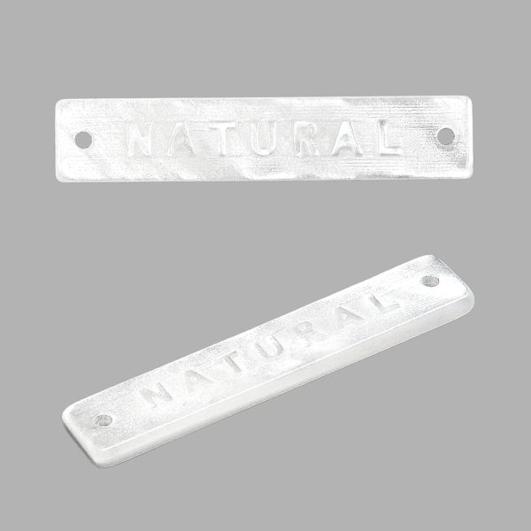 Украшение пришивное 30х6 мм, пластик, молочный, СВ_Т-21, 36 шт