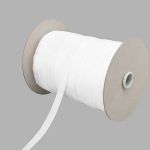 Лента отделочная эластичная 10 мм / 200 метров, белый, 908/10