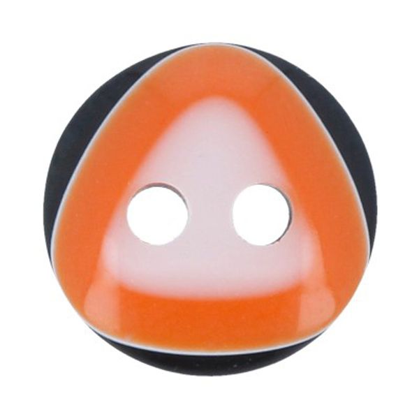 Пуговицы 2 прокола блузочные 11 мм, 36 шт, А008/С523 черный/оранжевый, Gamma GF 0020