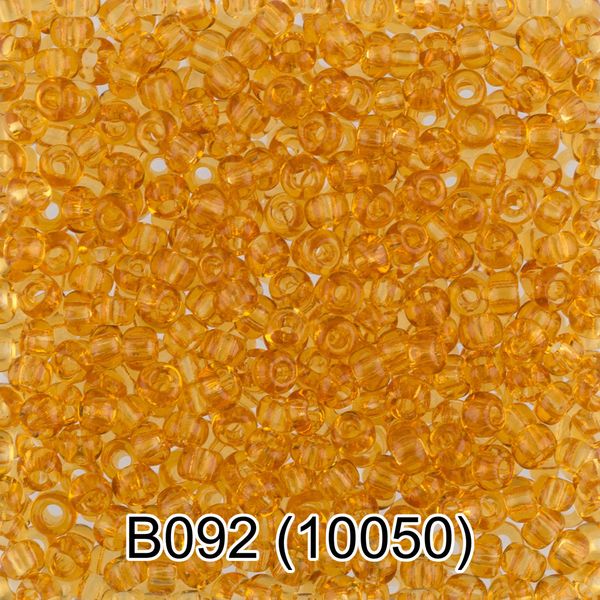 Бисер Gamma 10/0 (2.3 мм), 150 г (10х5 г), B092 т.рыжий, 10050, круглый 2