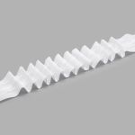 Лента (тесьма) шторная: сборка параллельная 40 мм / 100 метров