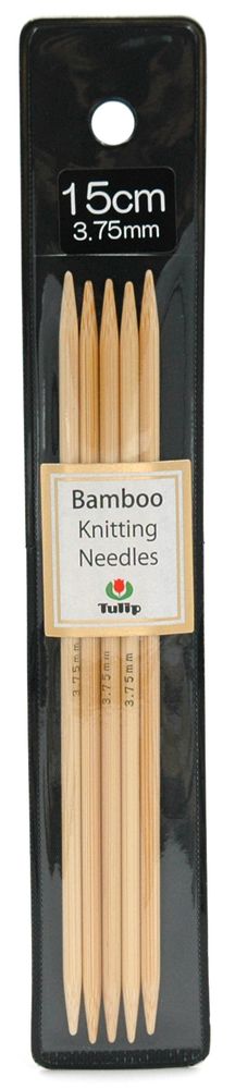 Спицы чулочные Tulip Bamboo 3,75мм, 15см, KND060375