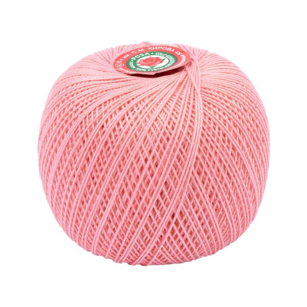 Пряжа ПНК им.Кирова Роза / уп.6 мот. по 50 г, 330м, №1006 (025) розовый