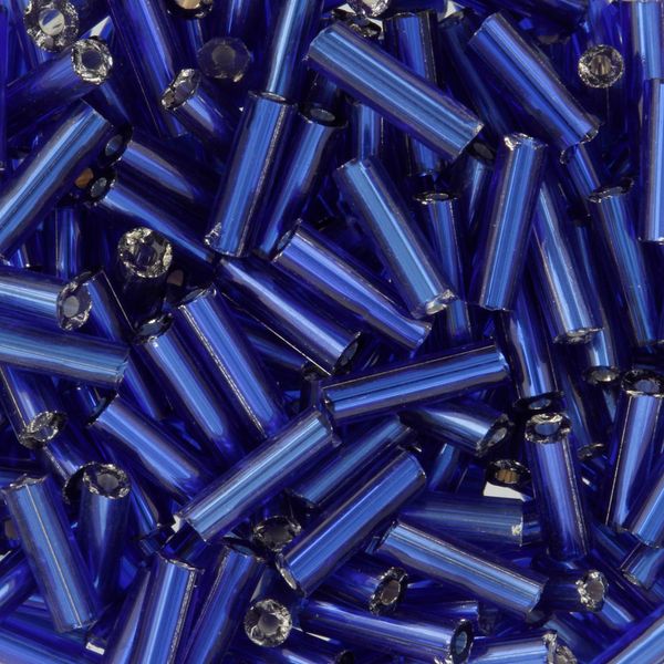 Бисер стеклярус Zlatka 100 г (10х10 г), №0028 т.синий GG