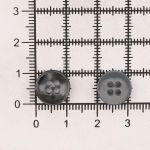 Пуговица 18L (11мм) 4 прокола, пластик (col.30 т.серый), CB_M-21