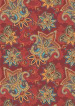 Ткань для пэчворка Peppy Сказочный восток, отрез 50х55 см, 146 г/м², СВ-05 красный, Peppy