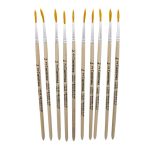 Кисть синтетика круглая лайнер №2, 10 шт