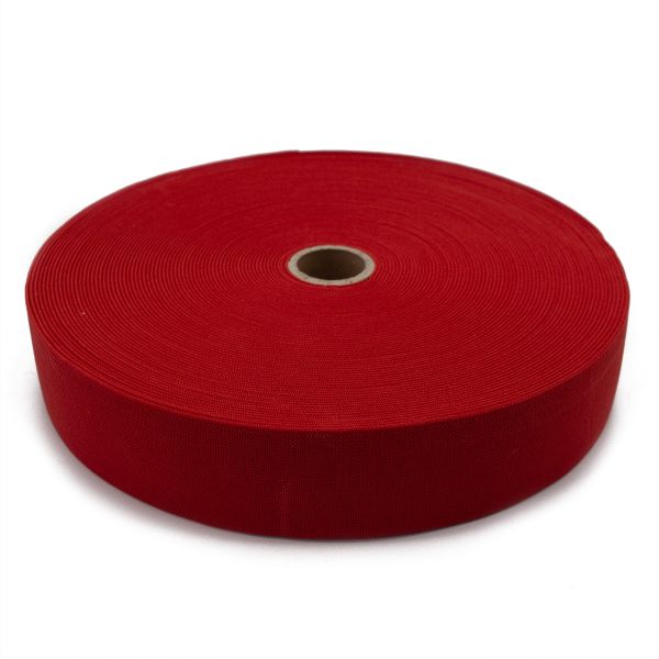Резинка вязаная 40.0 мм / 25 метров, красный