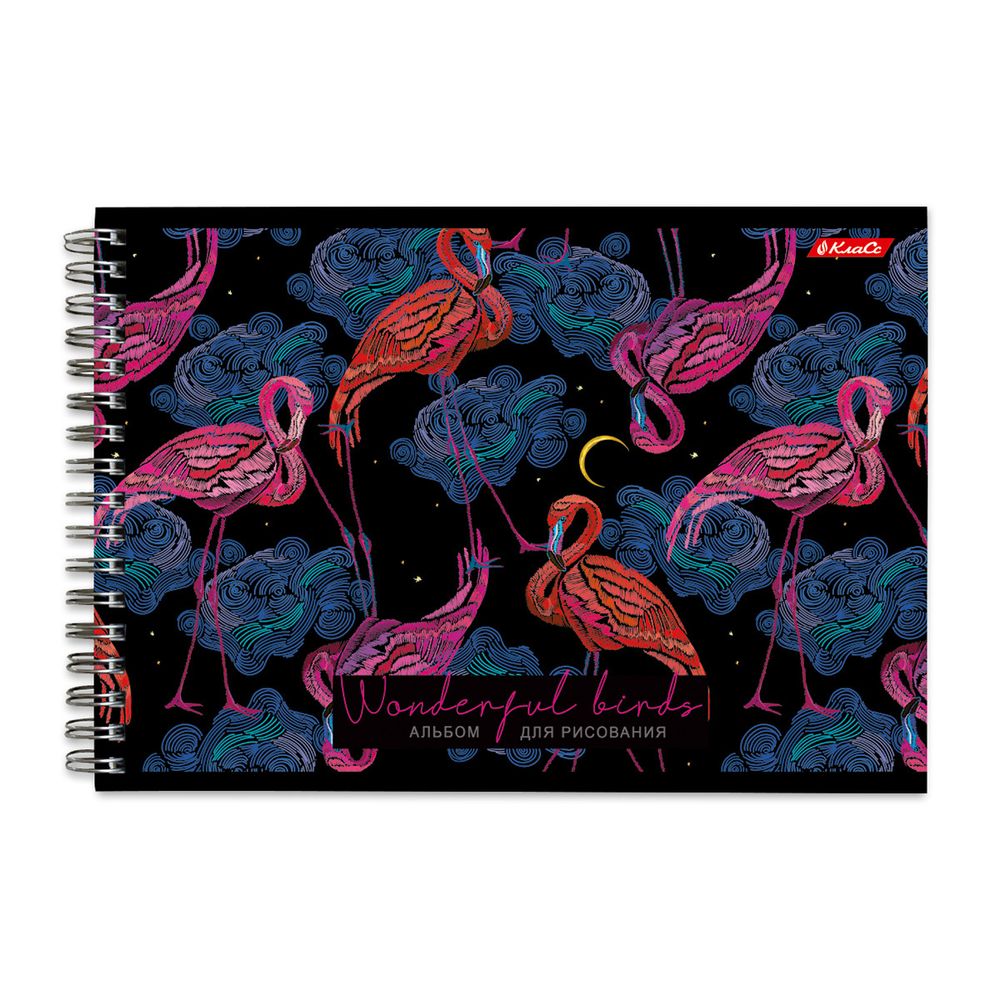 Альбом для рисования, мат. ламинация, 100 г/м², A4 на гребне, 4 шт, 40 л, Эдем 000243, Светоч 40АЛГР4_2_3_9