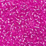 Бисер Astra&Craft 11/0 (2.1 мм), 200 г (10х20 г), цв. 1095 фуксия/прозр.серебрист.центр круг.отв.