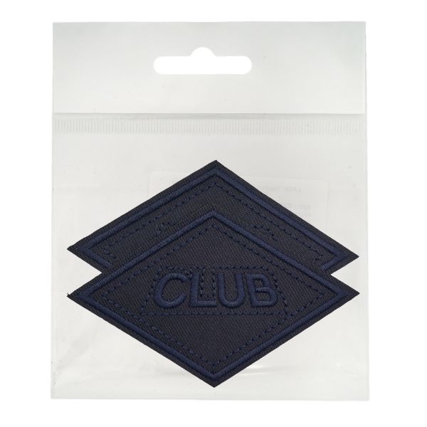 Термоаппликация ромб 95х60мм (Blue2 (синий2)), 2 шт, LA553