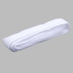 Лента (тесьма) шторная: сборка параллельная 25 мм / 10 метров, (1 ряд петель, 2 шнура), белый, (251)