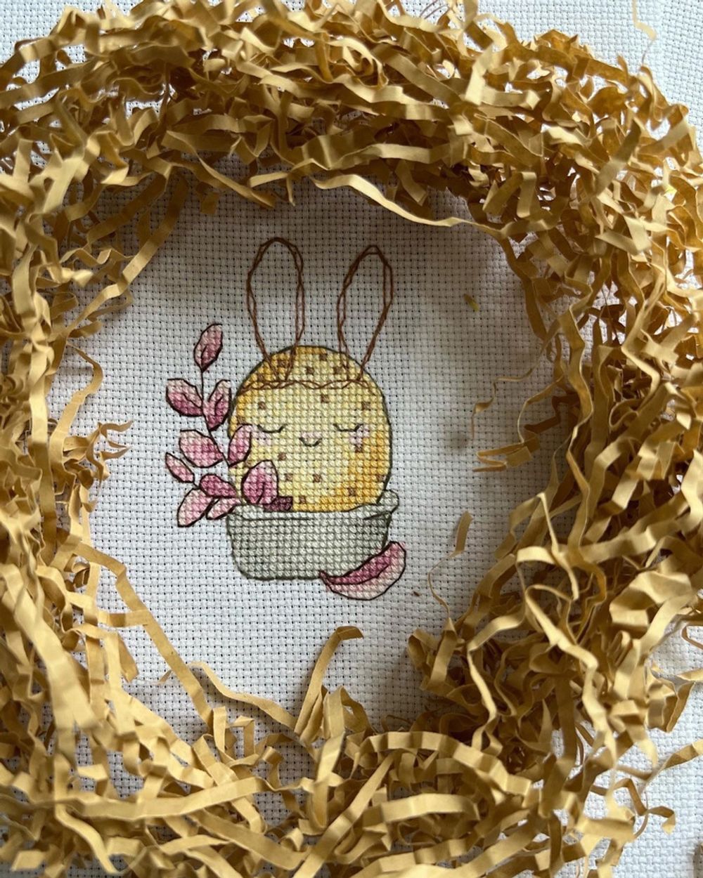 Набор для вышивания нитками Сделай своими руками, Весеннее трио, 7х10 см