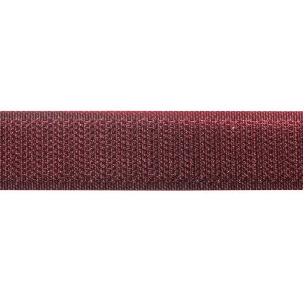 Лента контактная липучка (велкро) пришивная 20 мм / 25 метров, 43 бордо, /крючок/, кач.