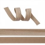 Резинка бельевая (окантовочная) блестящая 15.0 мм / 1000 метров, бежевый капучино S573