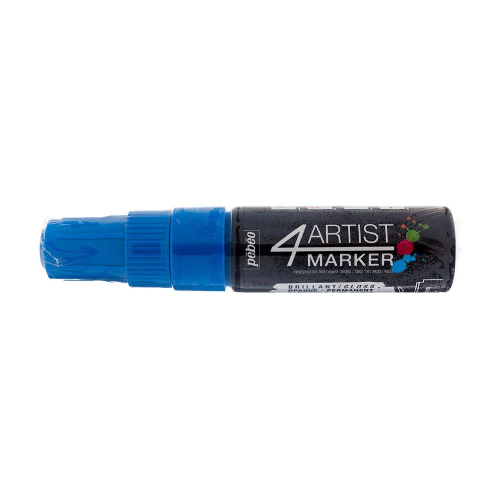 Маркер художественный 4Artist Marker на масляной основе 8 мм, перо скошенное 3 шт, 580210 синий, Pebeo