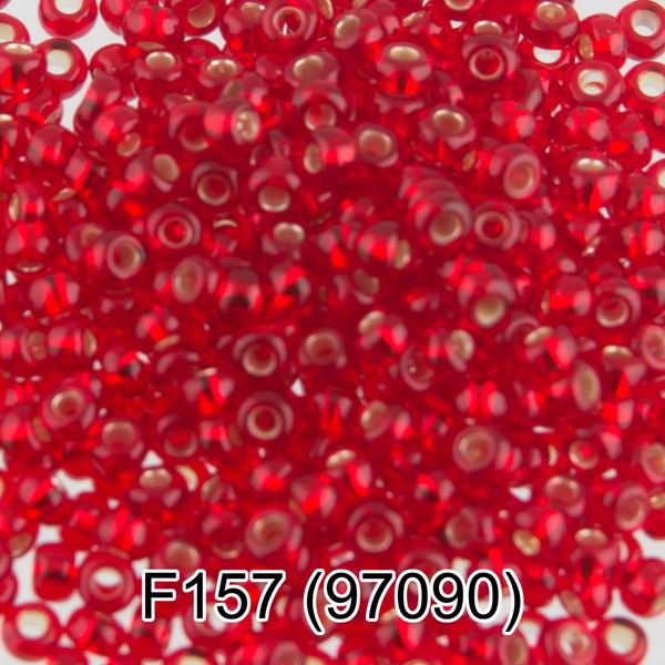Бисер Gamma 10/0 (2.3 мм), 150 г (10х5 г), F157 гранат, 97090, круглый 6