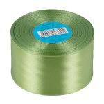 Лента атласная 1-сторонняя 50.0 мм / 33±2 метра, 086 серо-зеленый, Gamma