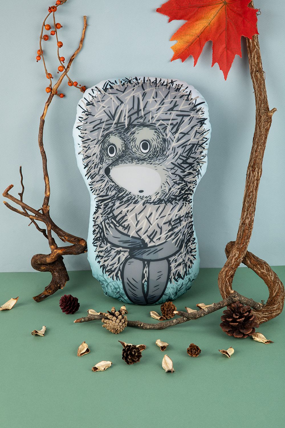 Набор для шитья игрушки Задумчивый Ежик в тумане 28.3х44.9 см, Miadolla CMF-IAS-001