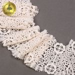 Кружево гипюр (плетёное) 85 мм / 13.71 метров, TBY.SUN.02, цв.F102 молочный