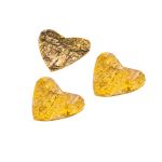Декоративные элементы из коры дерева Сердце, 5см, 10 шт (желтый) YW025