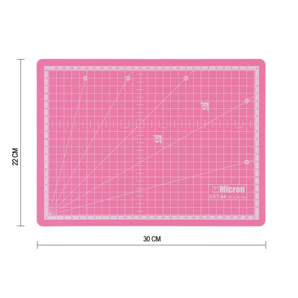 Коврик (мат) для резки двусторонний 30х22 см, п/п термоэластопласт, CET-04, Micron