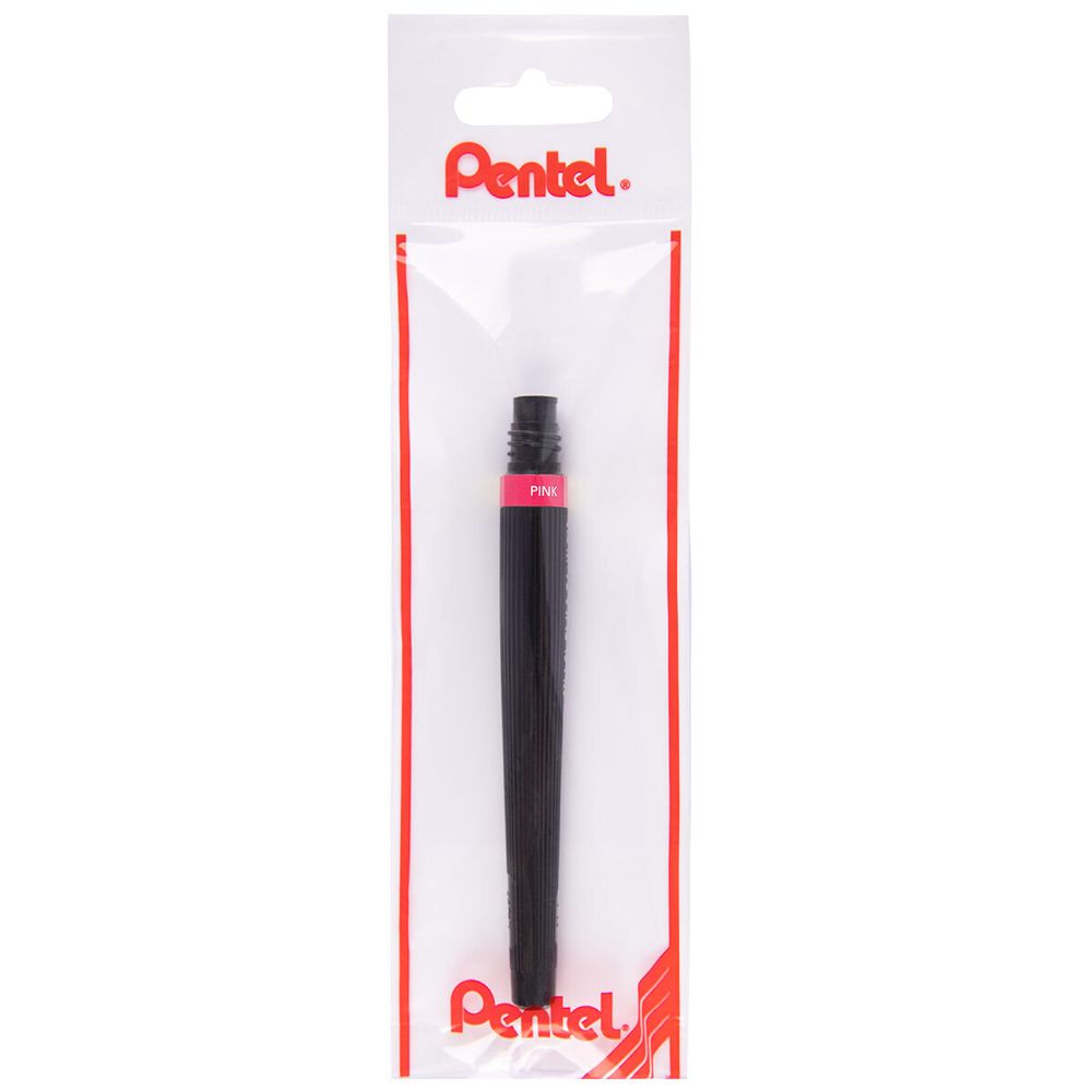 Картридж сменный для кисти с краской Pentel Colour Brush GFL кисть/круглое тонкое, FR-109X розовый