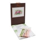 Набор для вышивания нитками Lanarte, Букет пионов 41х26см