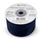 Лента капроновая (органза) 50.0 мм / 22.8±1 метра, 095 чернильный, Blitz OR-50