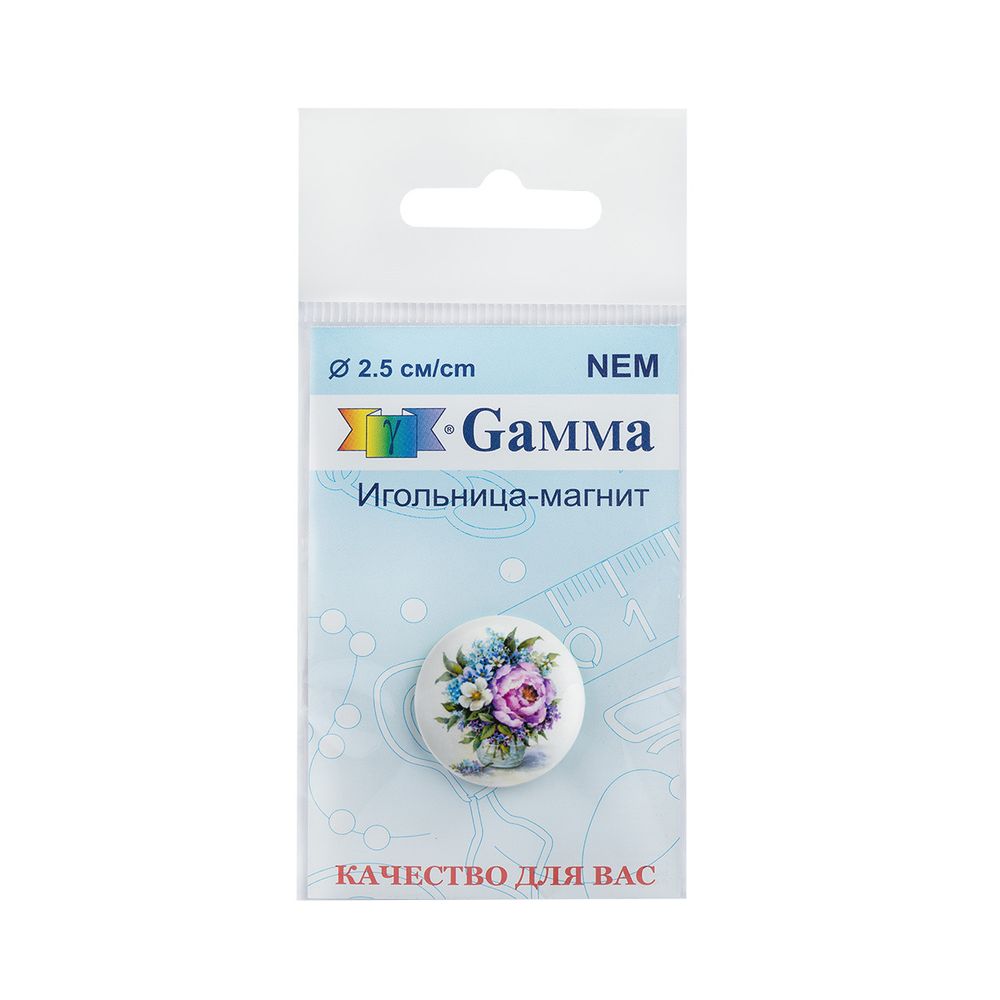 Игольница магнитная №37 Цветы в вазе, Gamma NEM