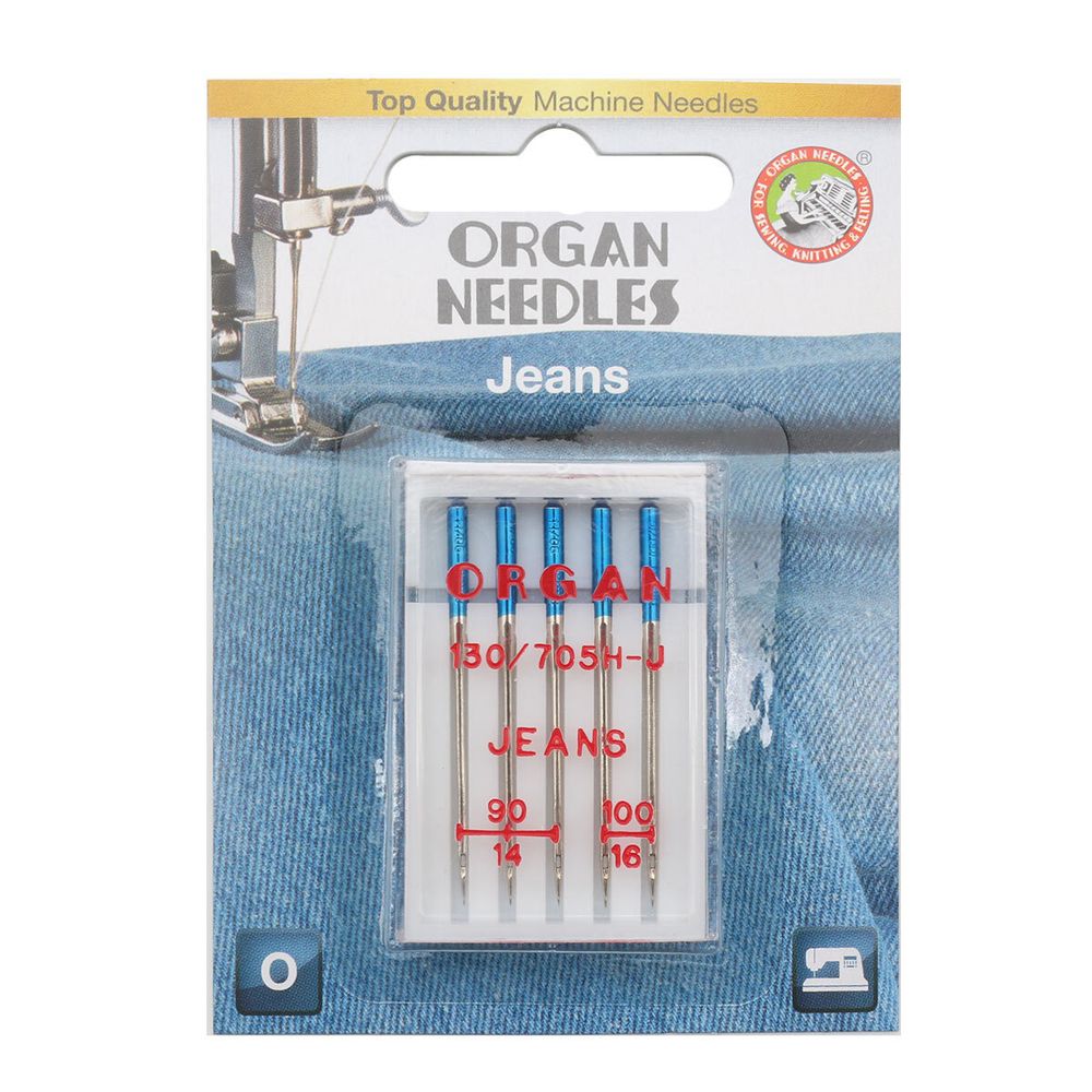 Иглы Organ джинсовые 5/90-100 Blister