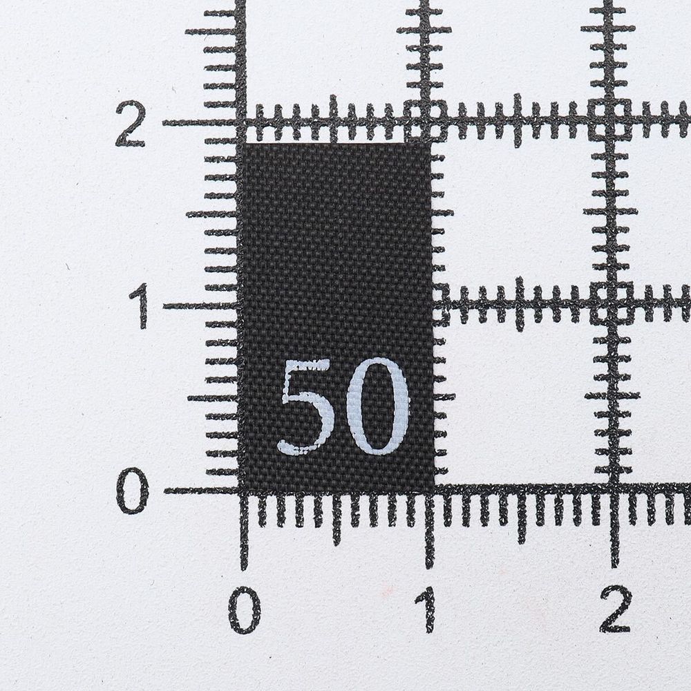 Этикетка-размерник 10х20мм, 100 шт/упак, черный фон/белый шрифт (MN) (50)