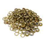 Люверсы металл ⌀_8.0 мм (внутр.), золото, 100 шт, BIG