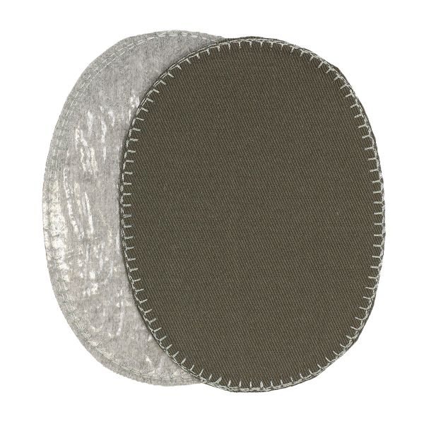 Заплатка термоклеевая, хлопок, 8х11см, серебряный, Prym