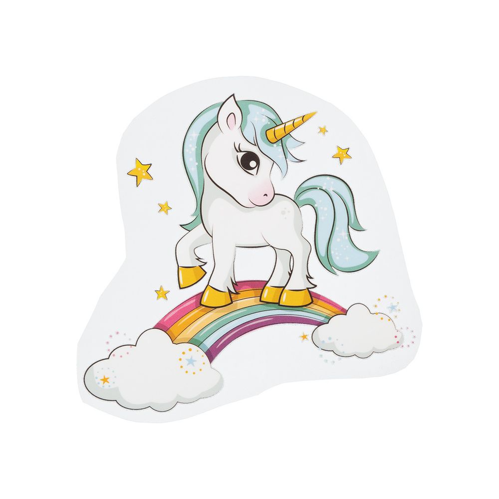 Термотрансфер, 1 шт, М-026 единорог на радуге 12х11 см, Gamma M №01