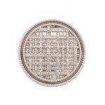 Пуговицы на ножке 36L=23 мм, металл, Silver (серебристый), 10 шт, MP06